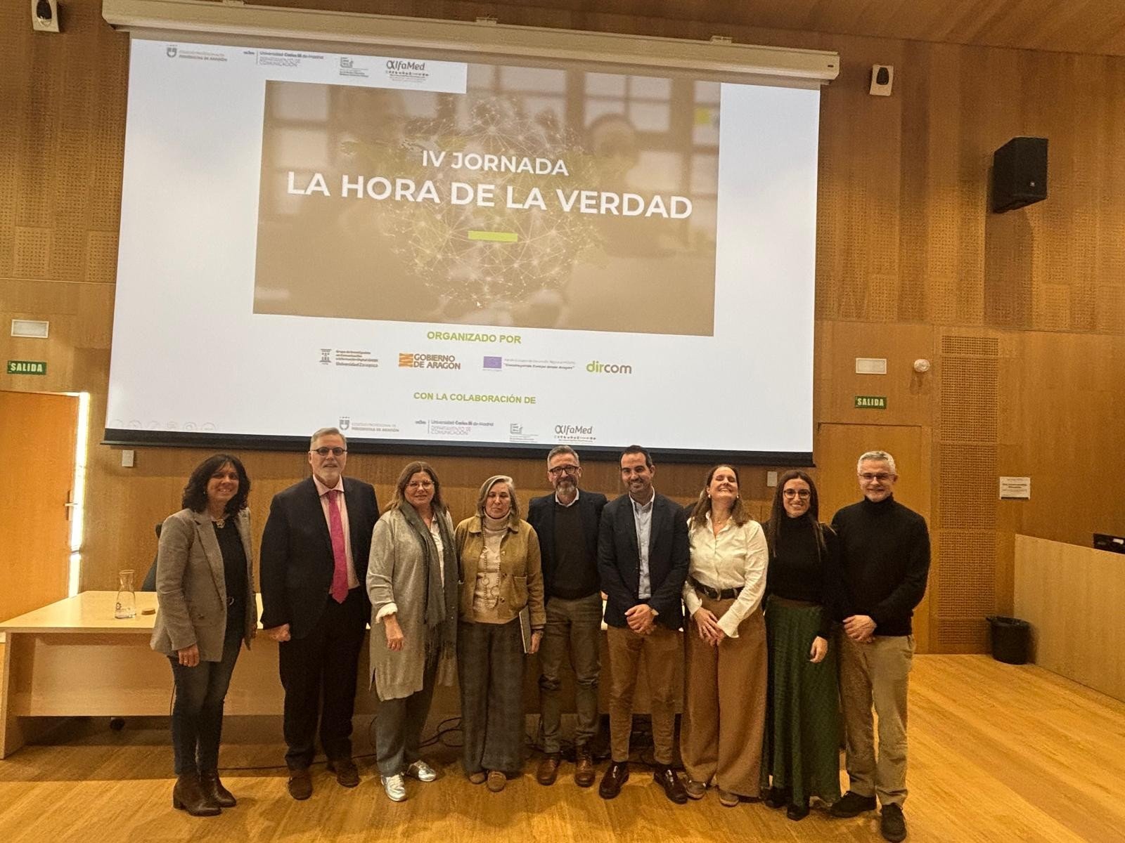 “La Hora de la Verdad” refuerza la alianza entre Dircom Aragón, Colegio de Periodistas y Universidad de Zaragoza y consolida un espacio de referencia para afrontar la desinformación desde la cooperación y la ética