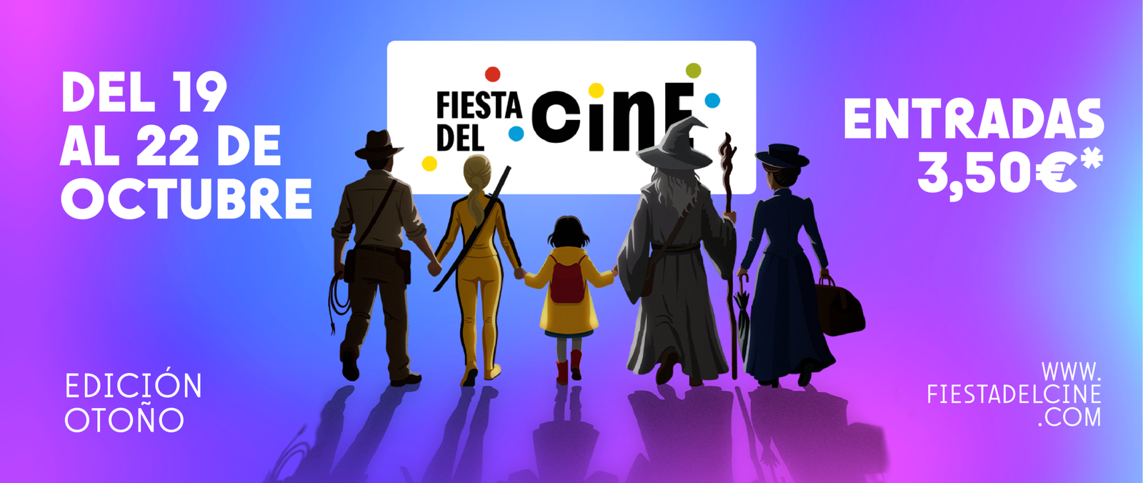 La Fiesta del Cine ofrece del 19 al 22 de octubre entradas desde 3,50 euros